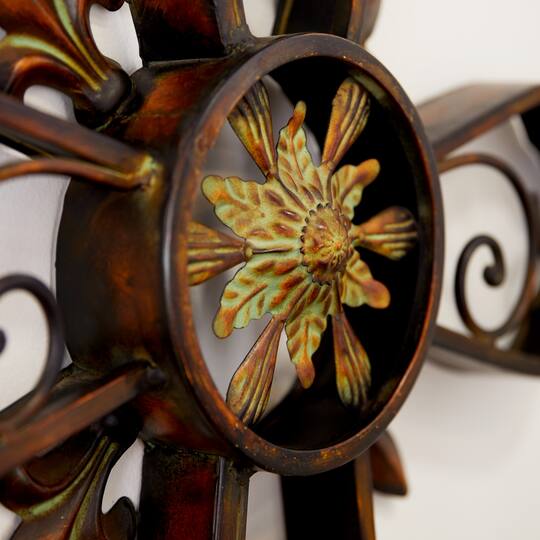 Brown Metal Traditional Wall Decor, 31" x 23"